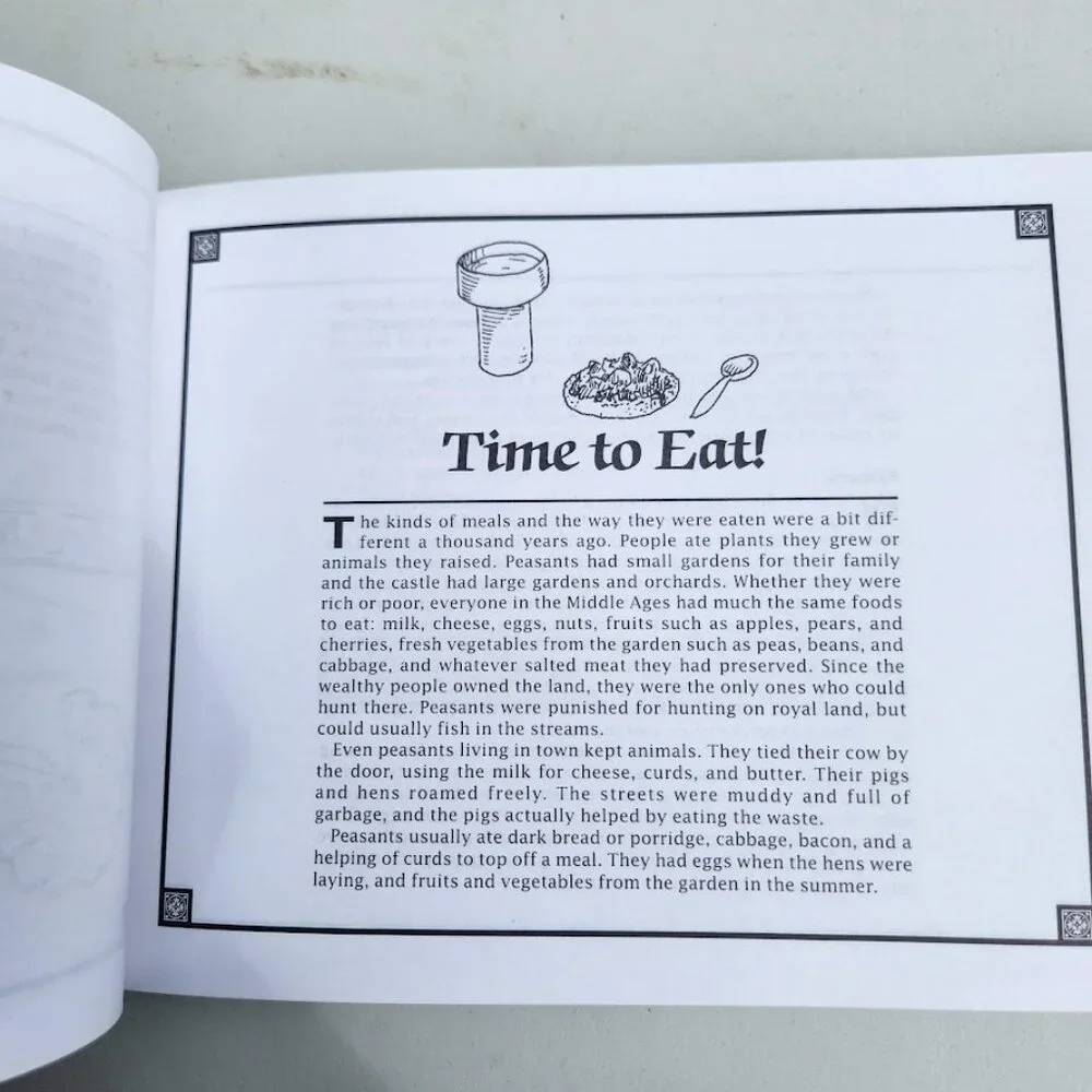 Days of Knights and Damsels Book Activity Guide Hands-On History Craft Book Kid'